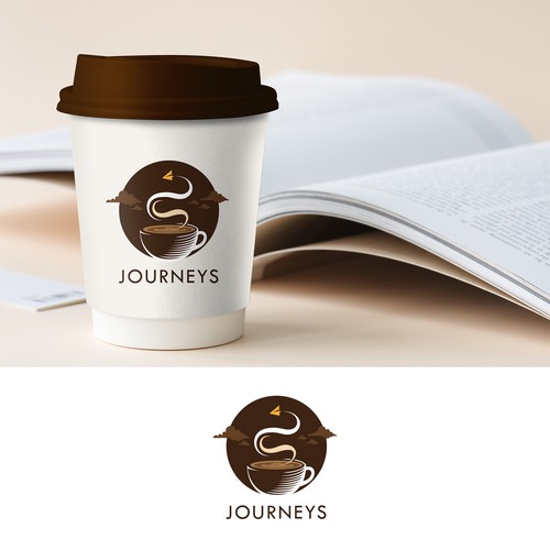 Creative logo concept for joureys coffee