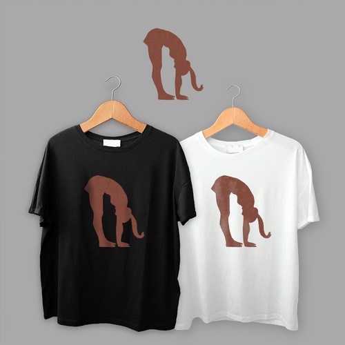 Pilates Elephant Cartoon Tee