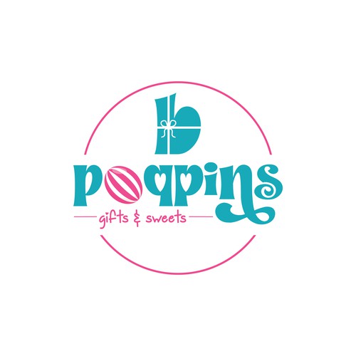 Bold logo for a gift and sweet shop