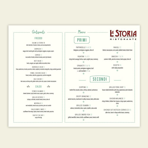 Restaurant Menu Design