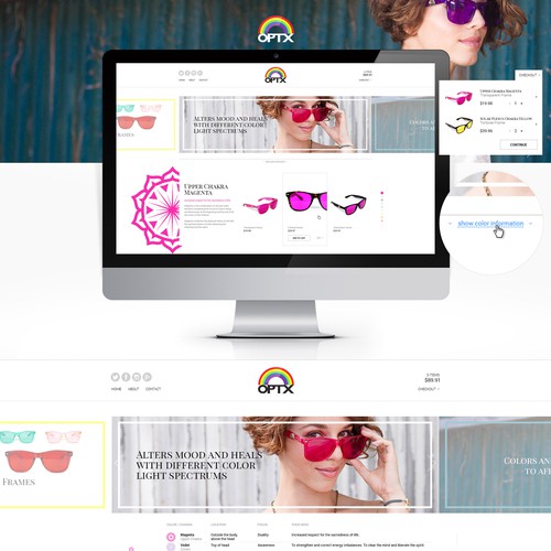 Bright, Colorful, and Beautiful Design for Ecommerce Website