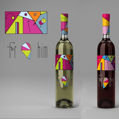 Etiquet design for Amore wine