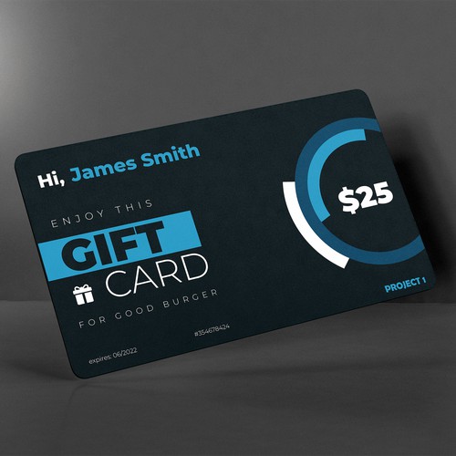 Electronic gift card design concept 