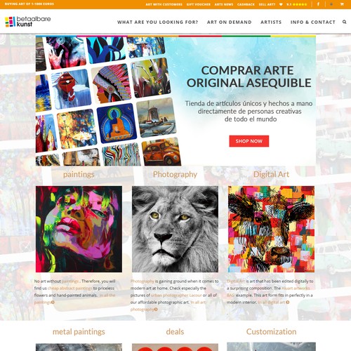 Artistic HTML5 Website Header