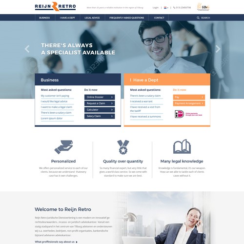 Modern Website for Collection Agency