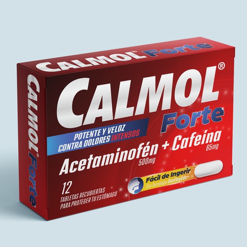 Calmol Forte Packaging Design