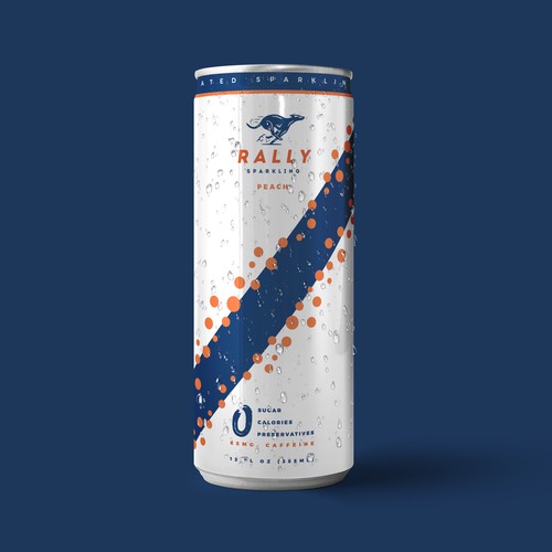 Sparkling water label design