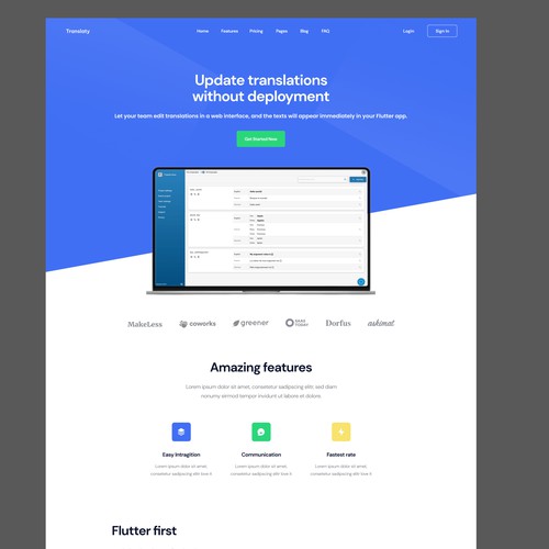 SAAS Landing Page