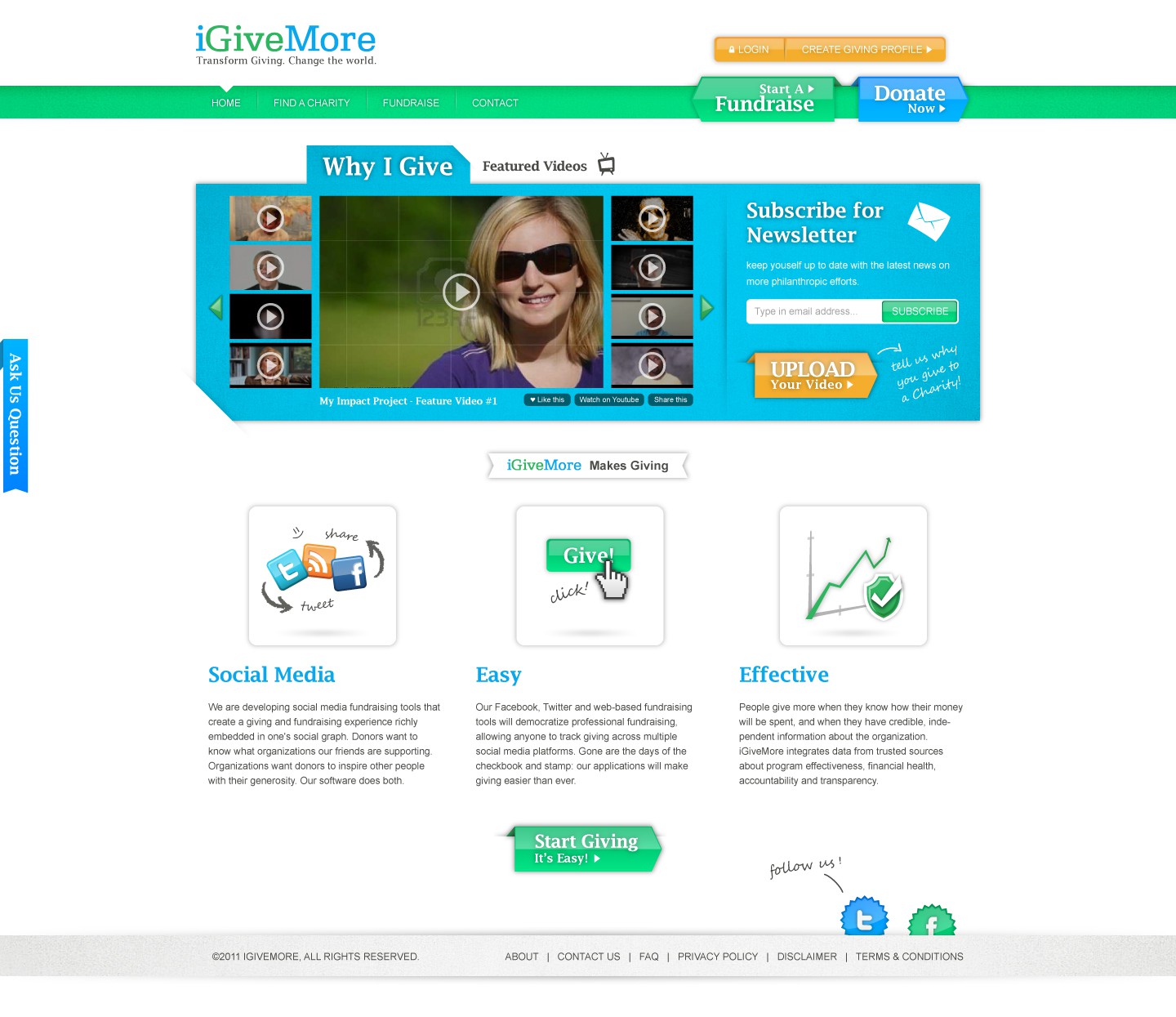 Help iGiveMore with a new website design