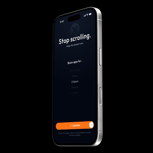 Dark Theme Productivity & Focus App UI/UX Design