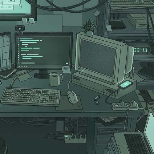 The hacker’s cave