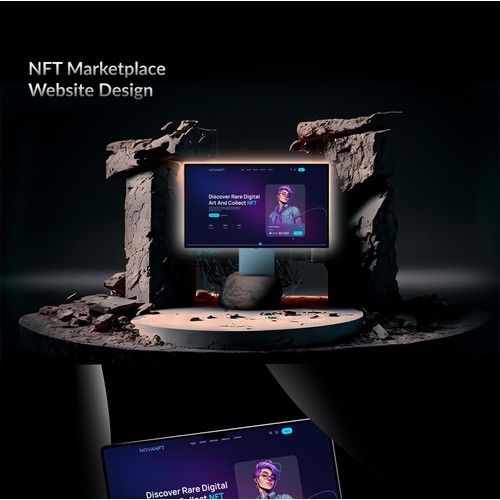 NFT Marketplace Home page Design