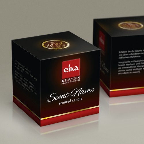 product packaging für EIKA Kerzen GmbH