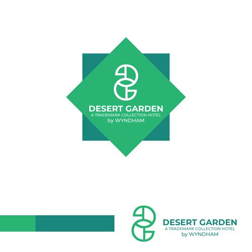Ambigram logo concept for desert garden
