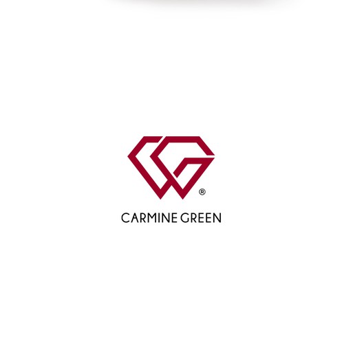 Carmine Green logo design 