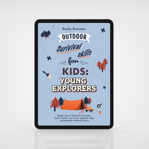 Book cover for a survival guide for kids