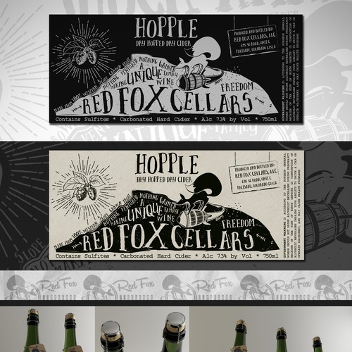 Red Fox Wine Label