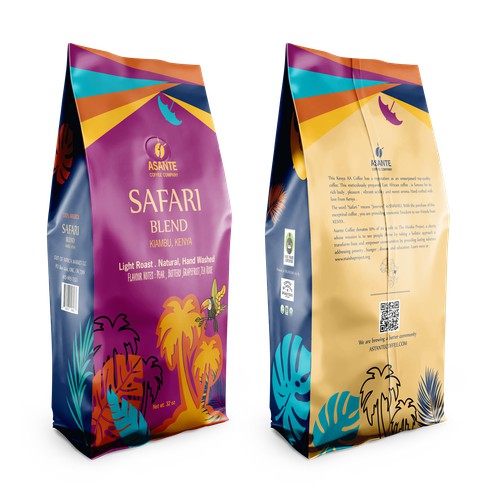 I will design coffee bag design 