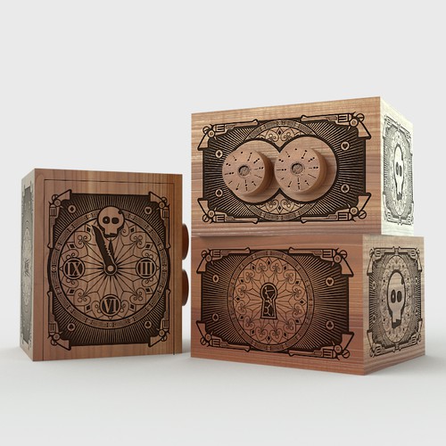 Outlaw puzzle box design