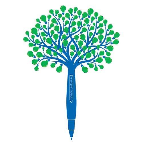 Pen Tree Knowledge Illustration