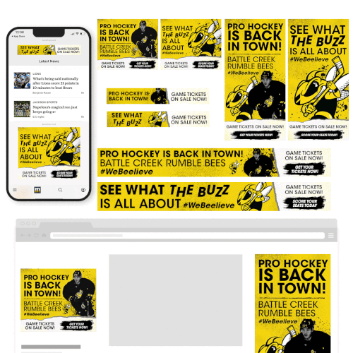 BC Rumble Bees Display ads