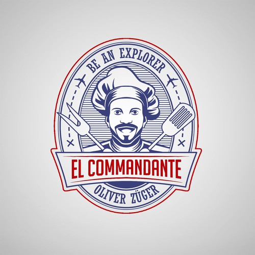 El Commandante Restaurant Logo & Brand Identity Pack.