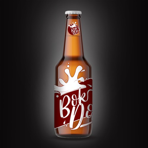 Beer bottle design.