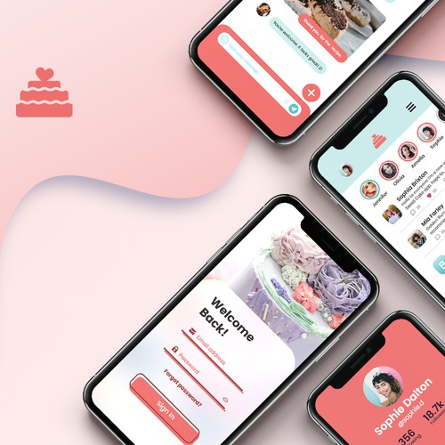 Sweet Cake App UX/UI Design