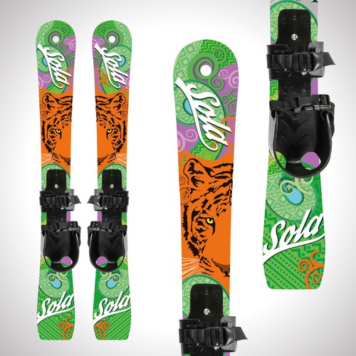 ice ski design