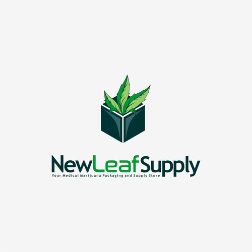 modern logo concept for NewLeafSupply