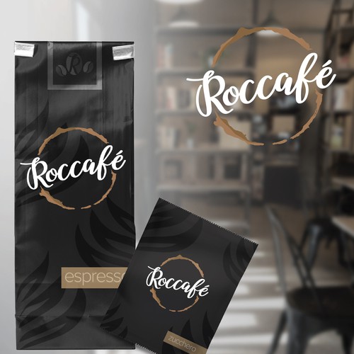 Roccafe Logo & package Design