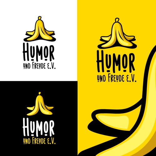 Logo for a non-profit organisation about humour and joy