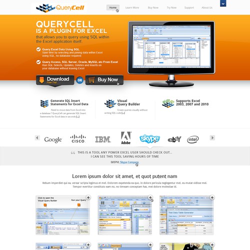 QueryCell new website design