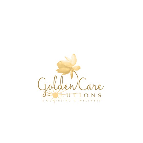Create a counseling logo for Golden Care Solutions