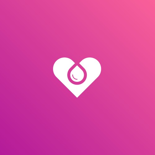 heart + water drop