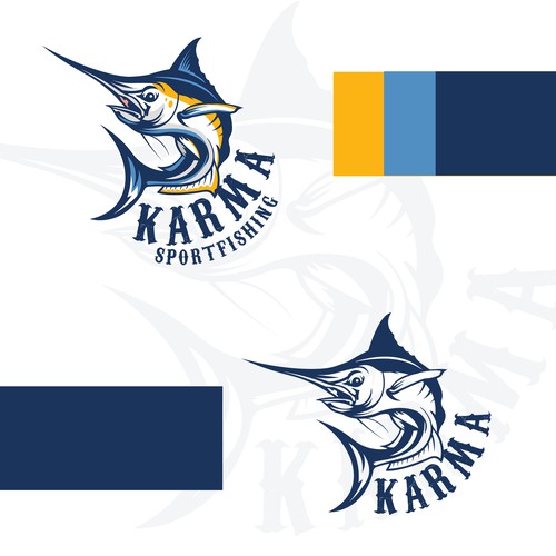  Sportfishing Company logo for apparel and websites