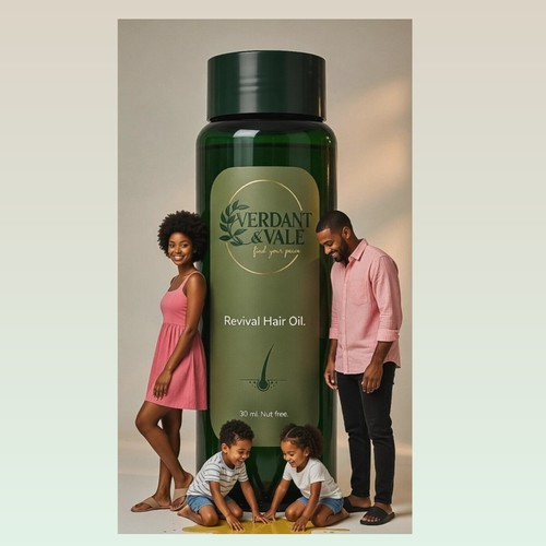 Generative AI Social Media Advert Concept for a Family Wellness Haircare Brand
