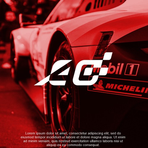 Bold Sport  Logo a racing driver A0-(40)