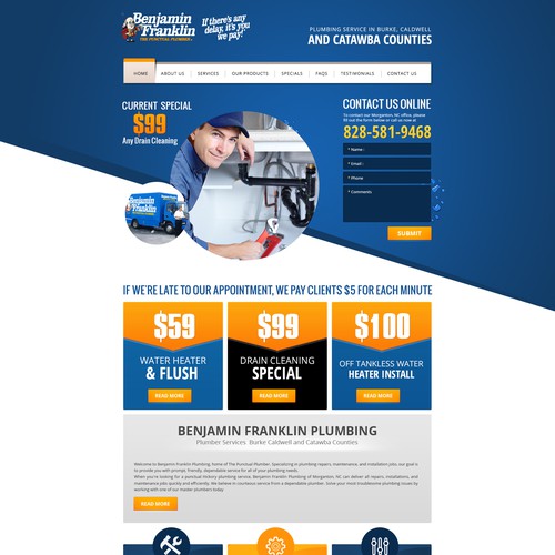 National Plumbing Company Web Design