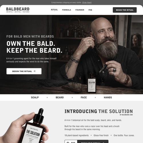 BaldBeard — Premium Shopify Landing Page Design