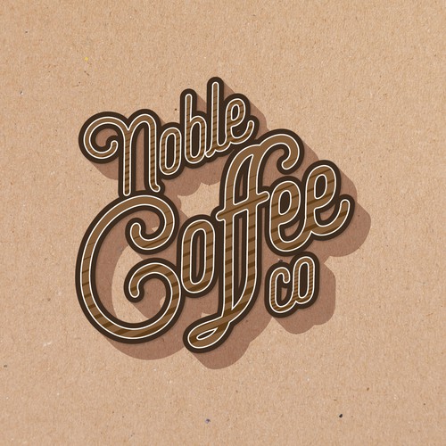 Logo for noble coffee.