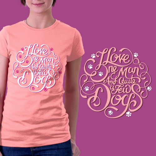 Typography Dog T-shirt