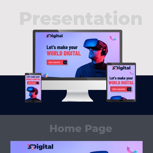 Landing page design