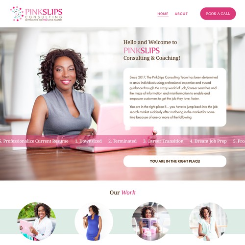 PinkSlips Consulting Website