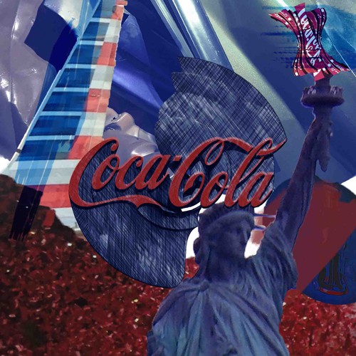 Coca-Cola Americana - inspired by Robert Rauschenberg Blues.