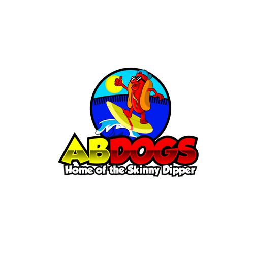 Bold logo for surfing 