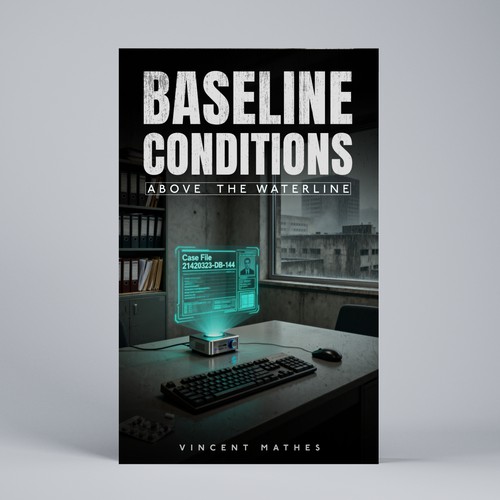 Crime novel book cover design