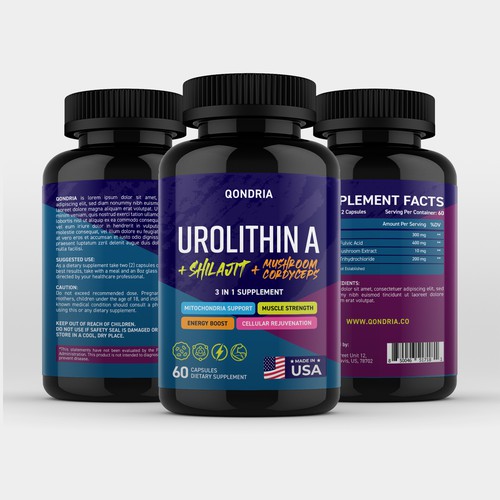 Urolithin A + Shilajit + Mushroom Cordyceps
