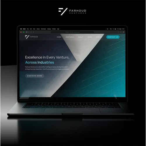 Design a landing page for Ventures Company
