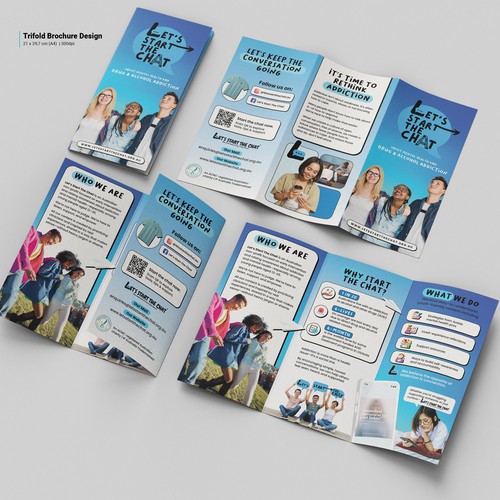 Brochure Design: Let's Start The Chat